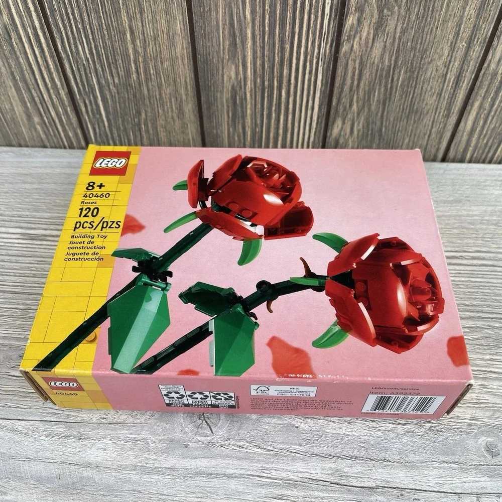 Valentines Day LEGO Flowers: Roses (40460) New Sealed
